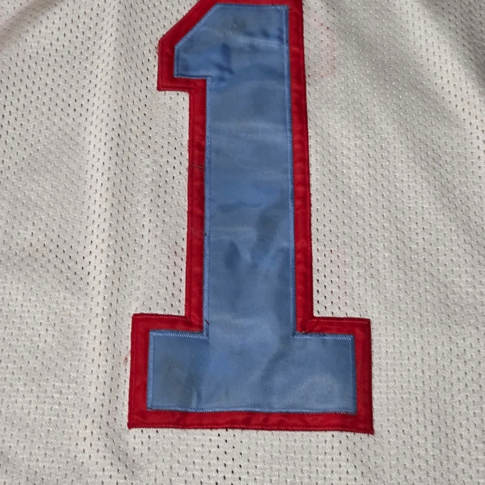 Mitchell & Ness 1993 Houston Oilers Warren Moon #1 Vintage Jersey White XL - Picture 8 of 8